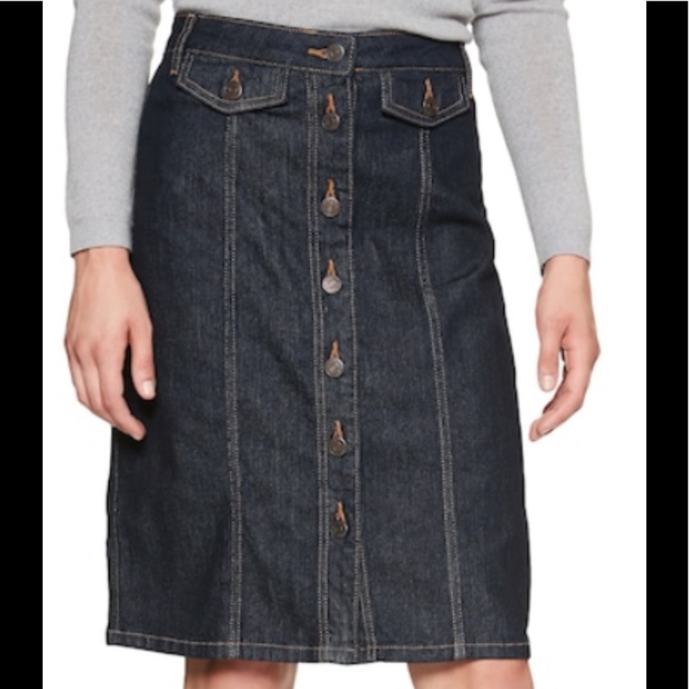 Banana republic jeans skirt